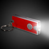 LED Red & Silver Keychain